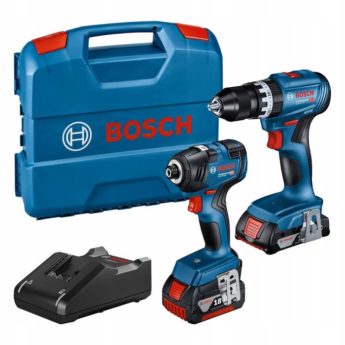 Bosch Professional GDR 18V-200 + GSB 18V-45 1x2.0Ah; 1x4.0 Ah.PAT-KOM