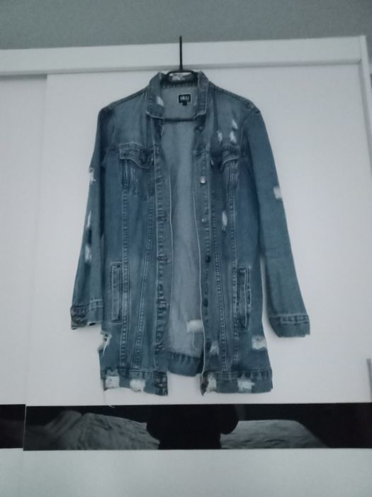 kurtka jeansowa- przedłużana