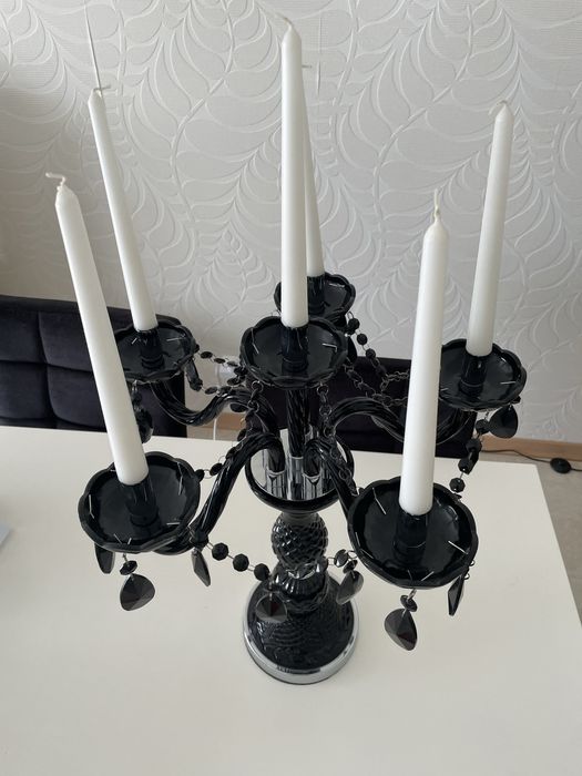 Candelabro preto do GATO PRETO