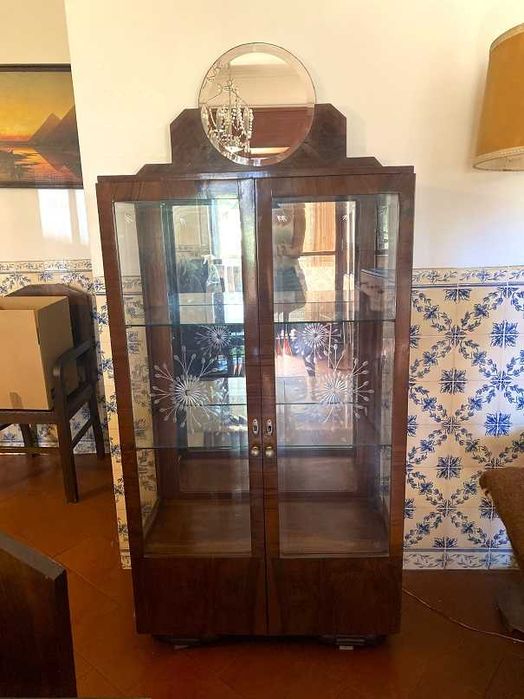 Conjunto de Sala - Art déco - Aparadores, cristaleira e mesa