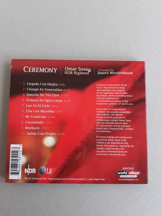 OMAR SOSA - NDR BIGBAND -  Ceremony
( Arranged by Jaques Morelenbaum )
