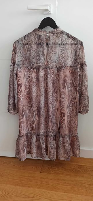 Sukienka Boho oversize Reserved zwierzęcy print
