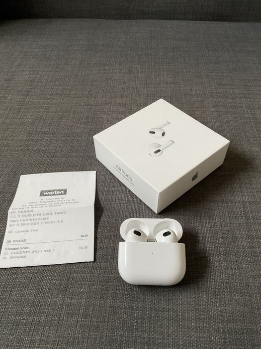 Airpods 3 com carregamento por indução para venda com caixa e garantia