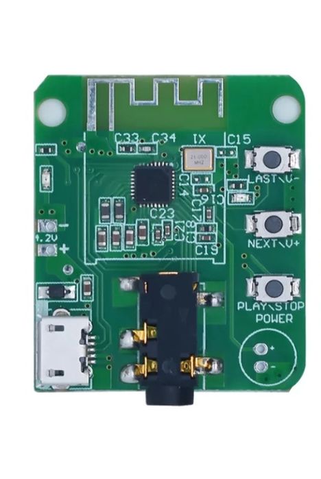 Аудио модуль приемник JDY-64 Bluetooth 4.2, DC 3.3-5В, AUX