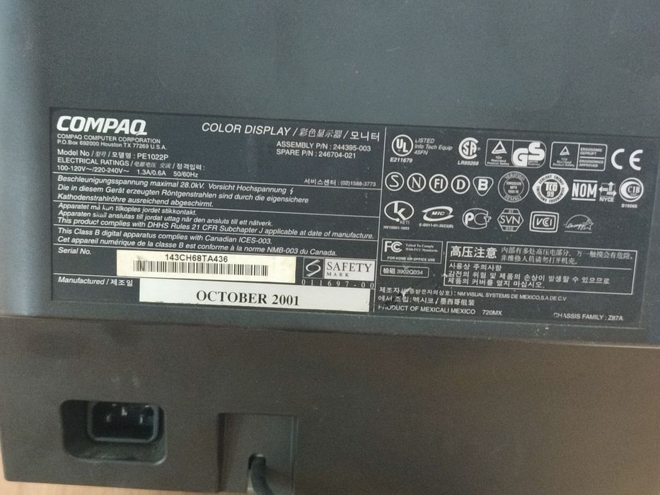 Monitor CRT Compaq P720