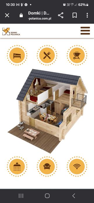 Noclegi w górach Domki Polanica Zdrój