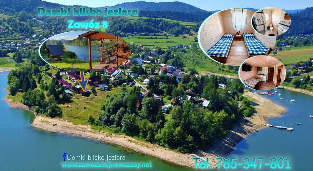 Domki blisko jeziora ,  wolny domek w Bieszczadach górach nad jeziorem