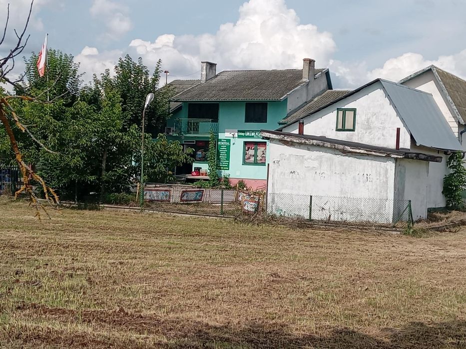 Budynek mieszkalno gospodarczy.