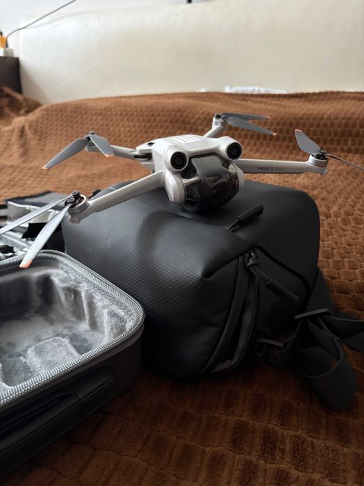 DJI Mini 3 Pro + 3 baterie (18/26/29 cykli) + filtry ND — stan idealny