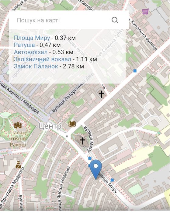 Апартаменти «Срібний ключ». Мукачево подобово.