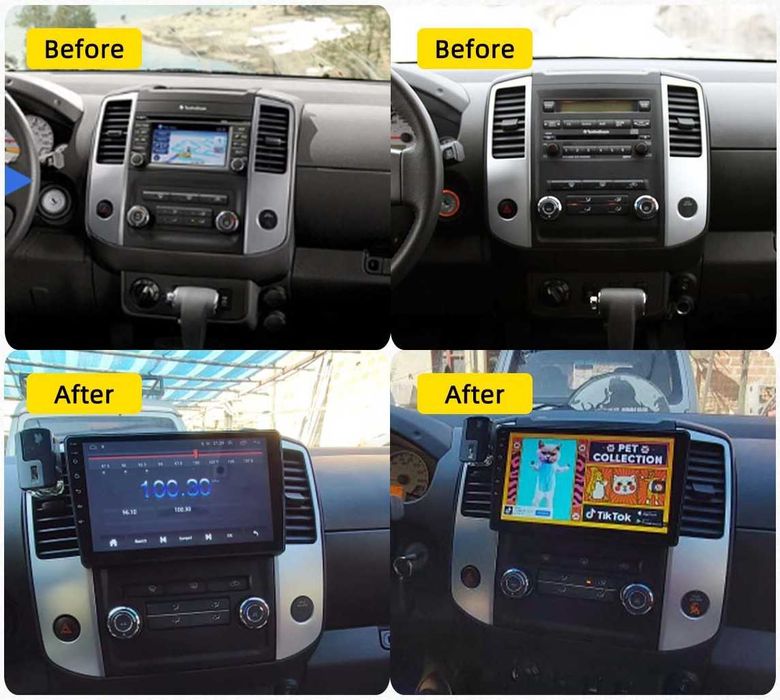 Магнитола PATROL Nissan FRONTIER NV200 NV300 NV400 НВ20 CarPlay Android