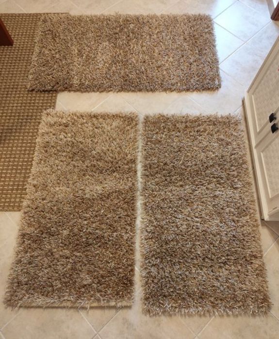 Tapetes de pêlo conjunto