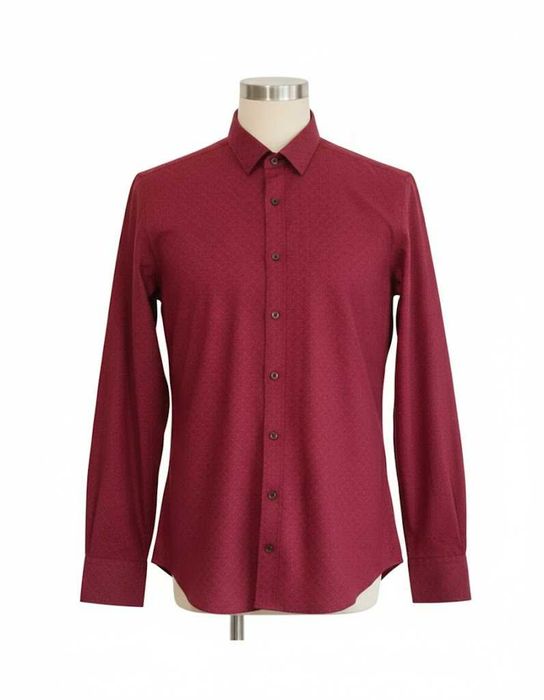 Koszula męska Recman - bordowa slim fit 40 (176-182)