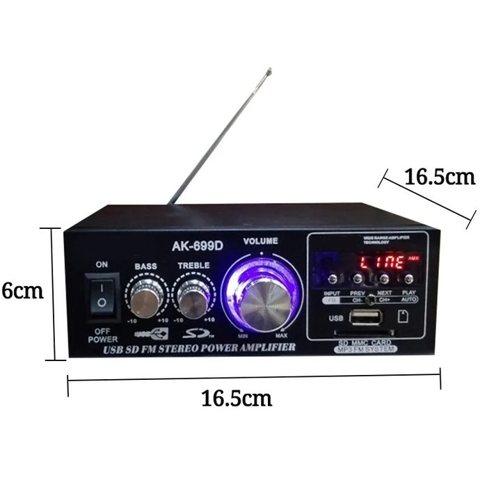 Amplificador de som Novo