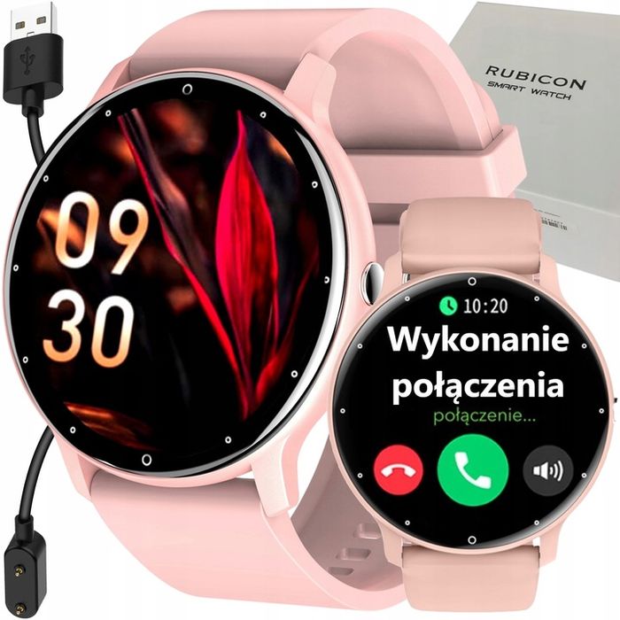 Smartwatch Zegarek Męski Damski Z Rozmowami Wodoodporny Polskie Menu 3
