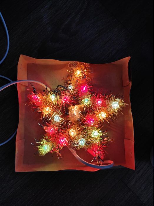 Новорічна зірка гірлянда