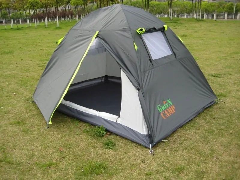 Палатка Green Camp 1001 А  2-х местная двухслойная качественная водонепроницаемая