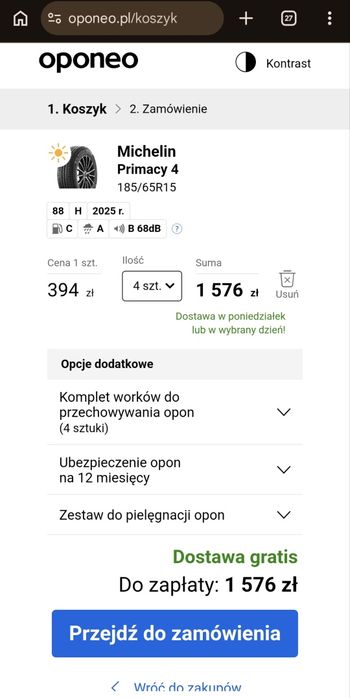 Michelin Primacy 4 185/65 R15