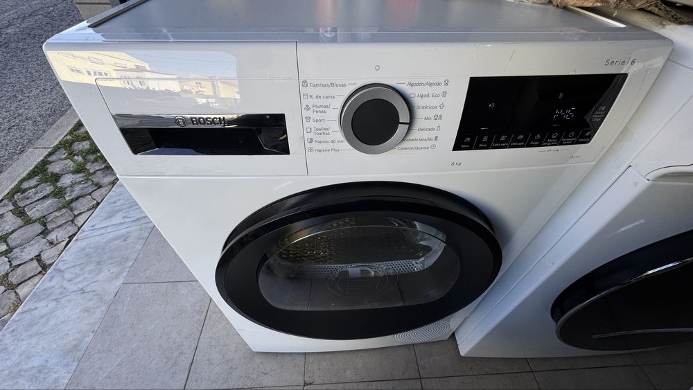 Máquina de Secar Roupa Bosch Serie 6 -  WQG233D0ES 8Kg Classe A