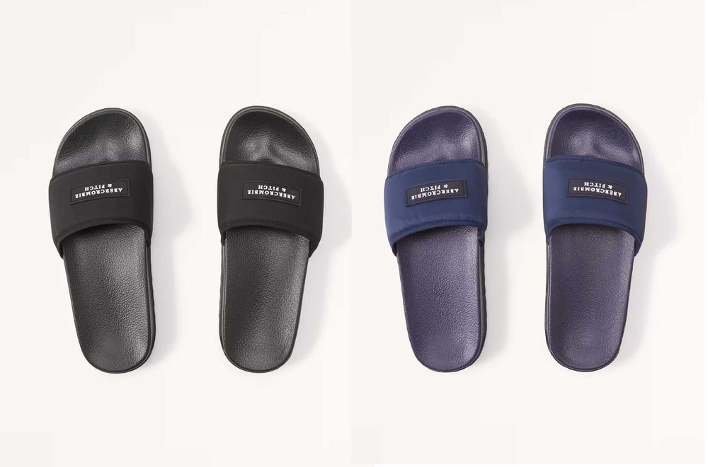 Шлепанцы Abercrombie & Fitch с логотипом (S, XL) Оригинал