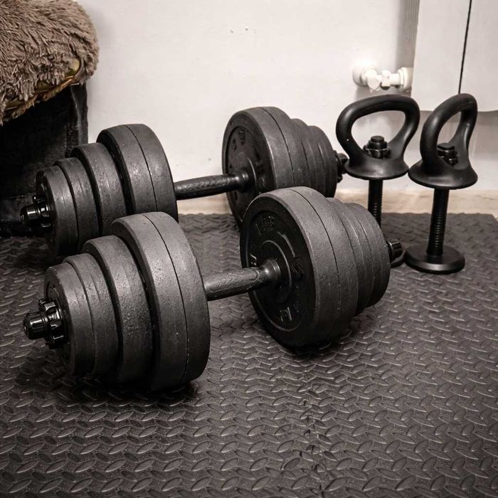 Ciężarki ciężary hantelki hantle bitumiczne do ćwiczeń NOWE zestaw