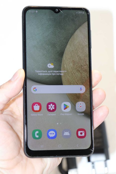 Samsung Galaxy A12 4/64 GB Black SM-A127F Duos, Є тріщини на сенсорі!