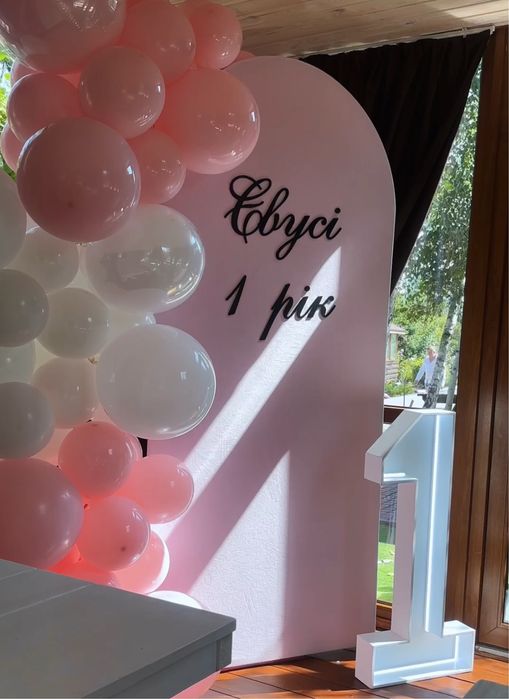 Оренда реквізиту для фотозони мольберт бант каркас цифра метелик