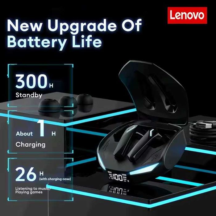 Słuchawki Bezprzewodowe Gamingowe Douszne LENOVO TWS Earbuds XT 53