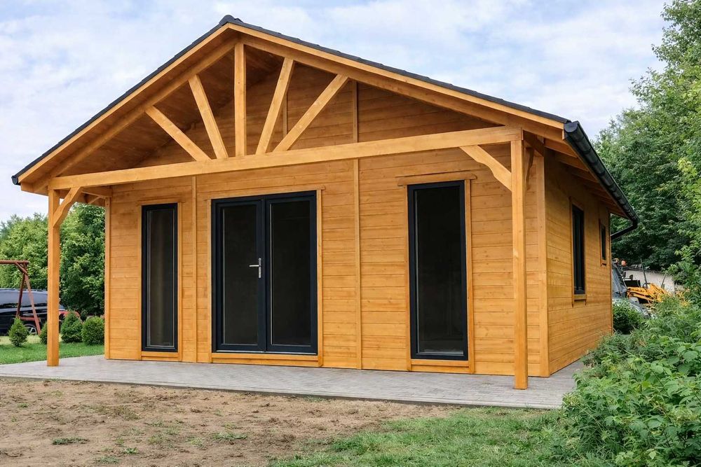 Domek Kordian drewniany na działkę, narzędziowy, domek letniskowy