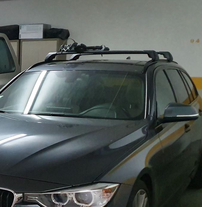 Barras tejadilho Yakima wingbar aero pretas - BMW F