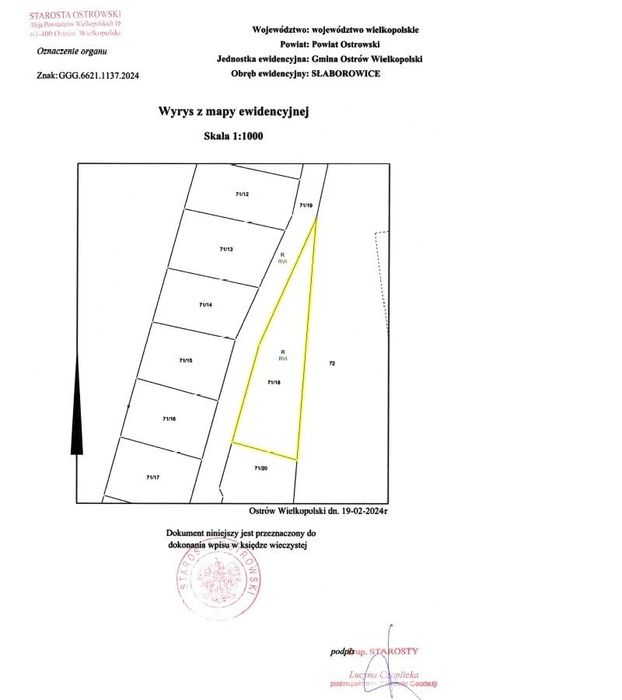 Działka budowlana - Wydane warunki zabudowy