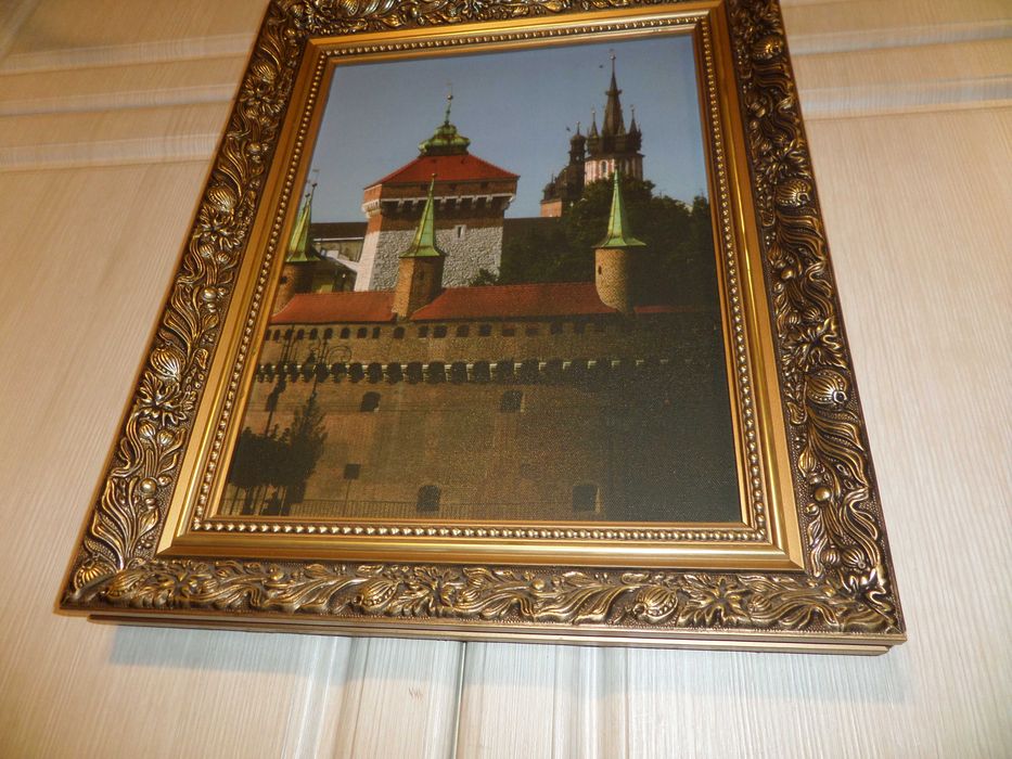 Stary Obraz kopia w ładnej ramie 50 x 40 cm