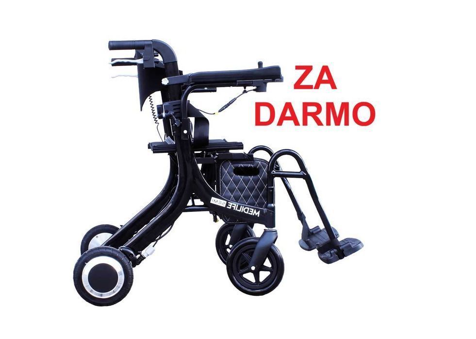 MEDILIFE SEMI  3w1 Hybrydowy Chodzik Balkonik Wózek Inwalidzki Elektryczny dla seniora. Refundowany 100% z Mobimed