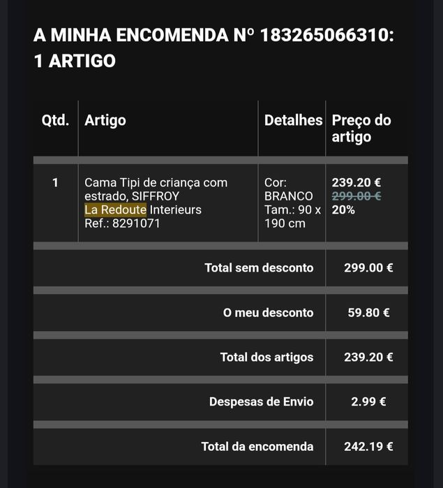 Cama montesori La Redoute