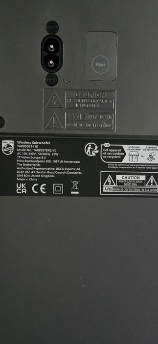 Soundbar Philips tab 8507b 10 Atmos