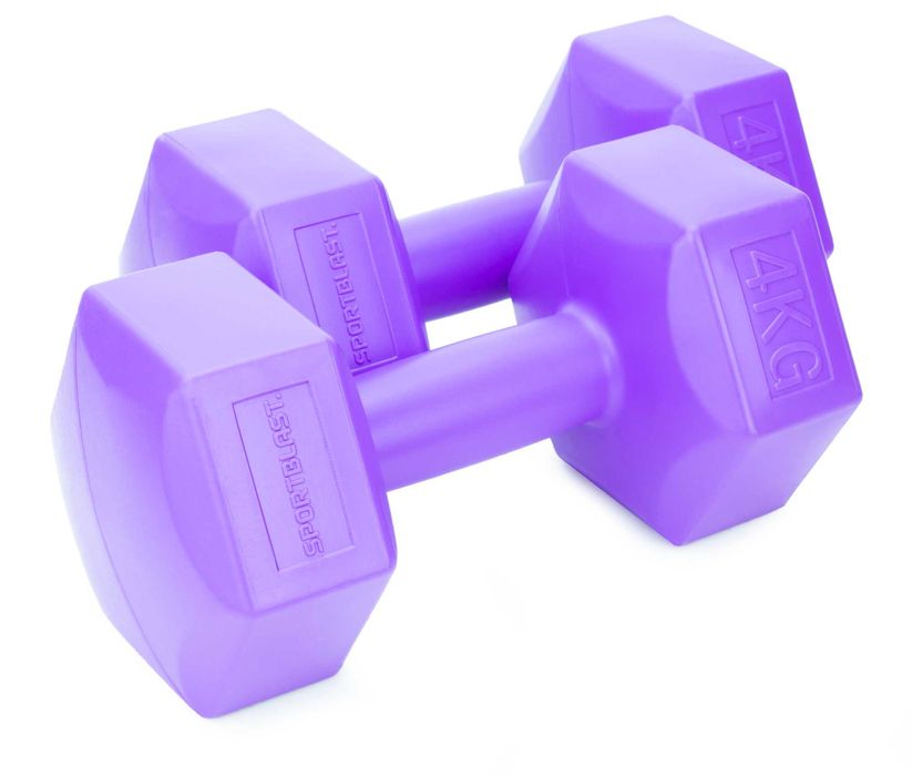 HANTLE 2x4kg hantelki CIĘŻARKI ZESTAW do ćwiczeń 8kg DW