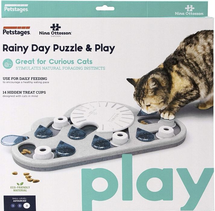 Zabawka Interaktywna • ININA OTTOSSON Cat Puzzle & Play Rainy Day