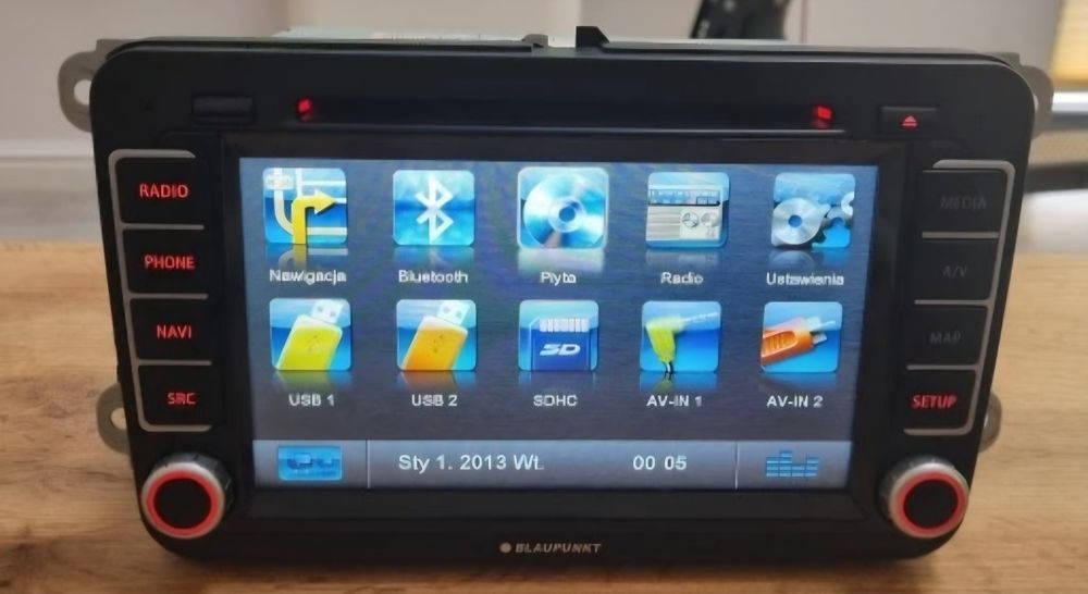 Radio Nawigacja  VW Golf6 Passat B7 Blaupunkt  PHILADELFIA 835 Bluetooth SD