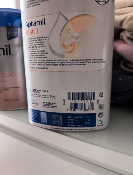 Leite Aptamil AO-AC 1