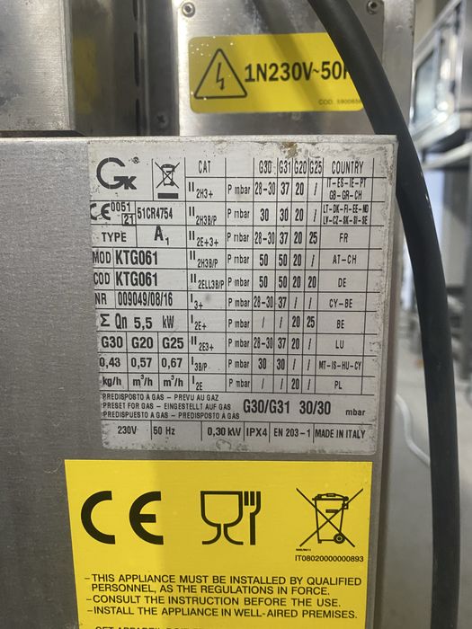 ПароконвектоматGiorrik 10 ур(газовый)