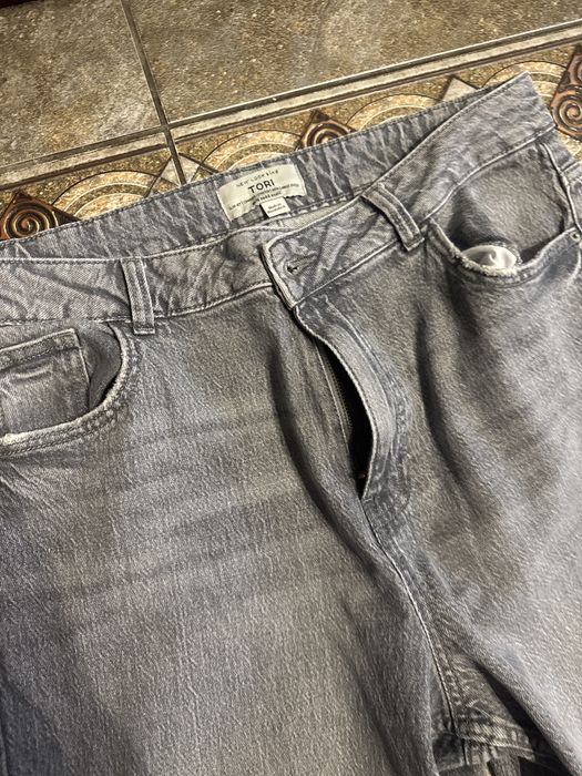 Сірі джинси мом 44 розмір