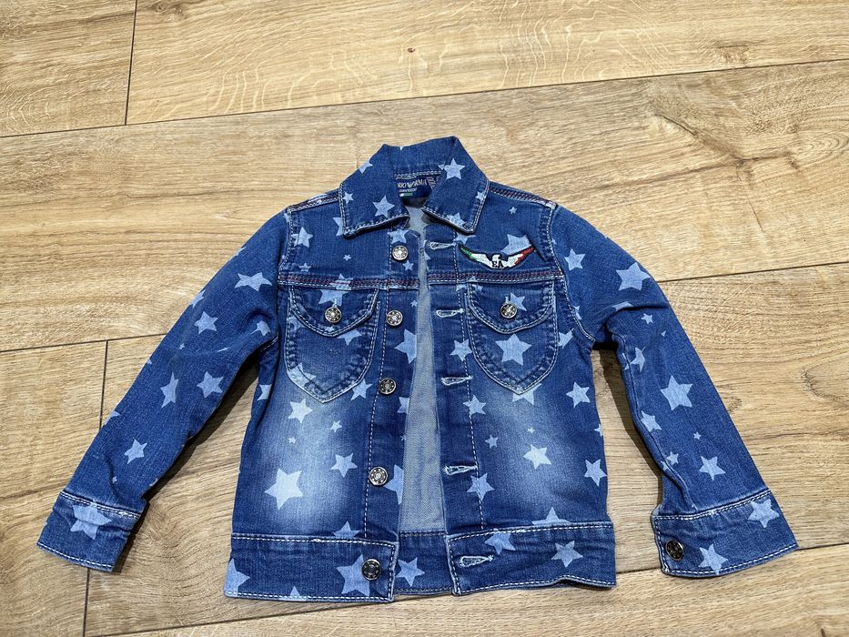 Kurtka jeansowa ramoneska Emporio Armani