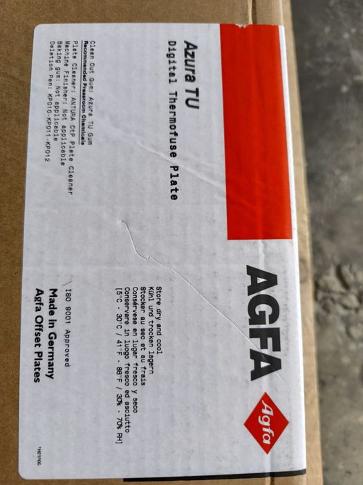 Blachy matryce dominant AGFA Azura TU 30 płyty offsetowe