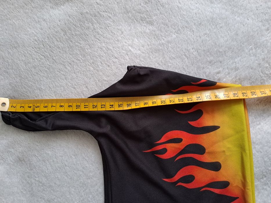 Czarny ognisty top Breshka XS