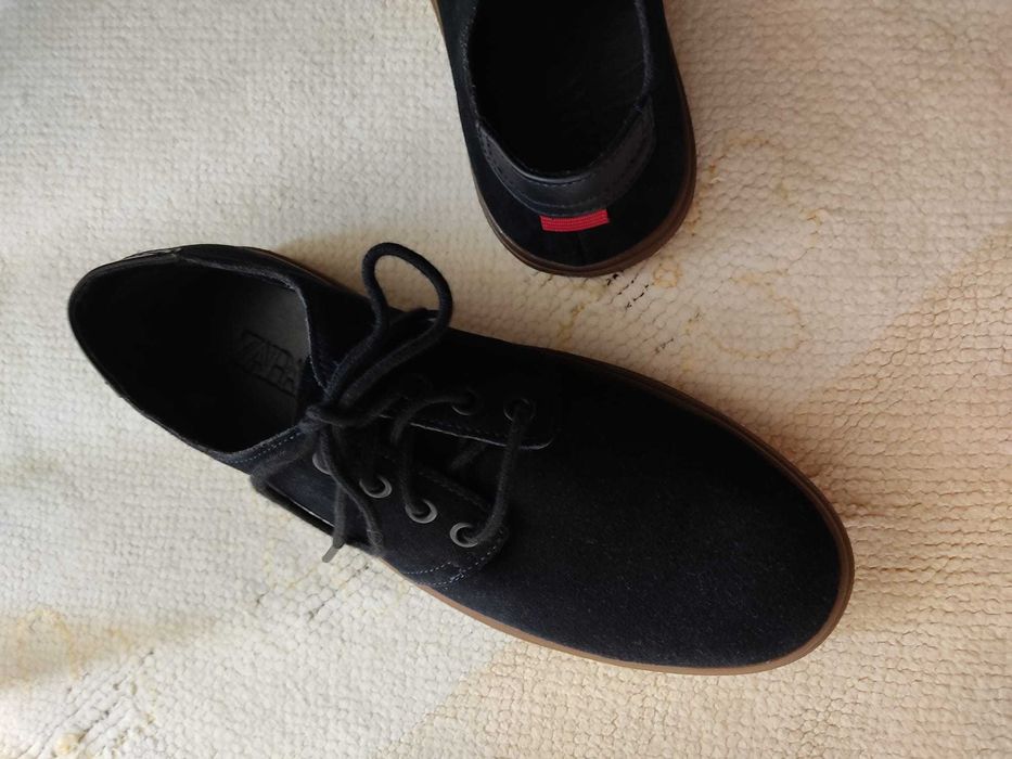 Sapatos homem camurça preta ZARA Nº39 (novos)