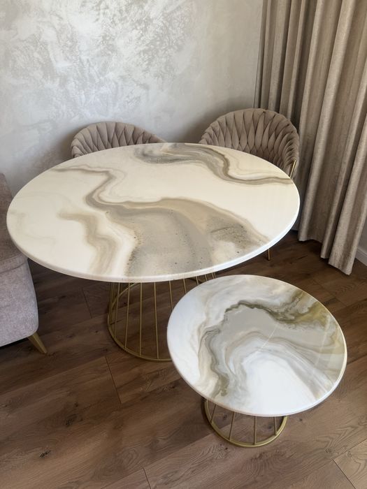 Stół + stolik kawowy Glamour SUPER CENA !!!