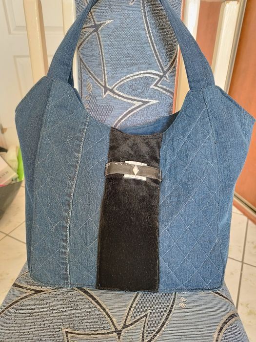 Torebka dżinsowa ręcznie robiona