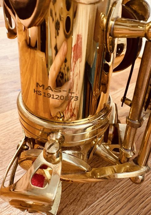 Saksofon alt Mendini By Cecilio MAS-L+92D+PB Gold Lacquer E Flat Alto Sax