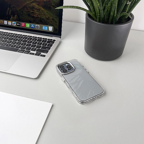 Etui Wozinsky Glitter Case na Samsung Galaxy S24 FE - przezroczyste z