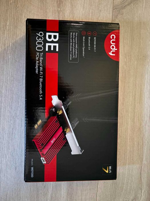 Karta sieciowa Cudy BE 9300 Wi-Fi 7 / Bluetooth 5.4